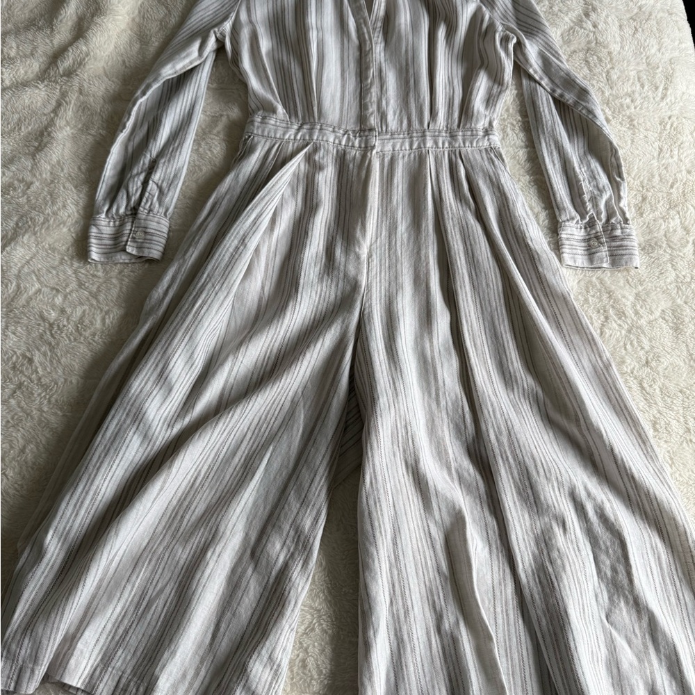 Striped Gray Jumpsuit